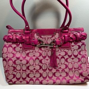 Hot pink coach bag! NWOT